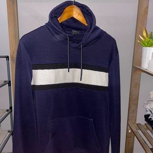 Mens M funnel neck hoodie